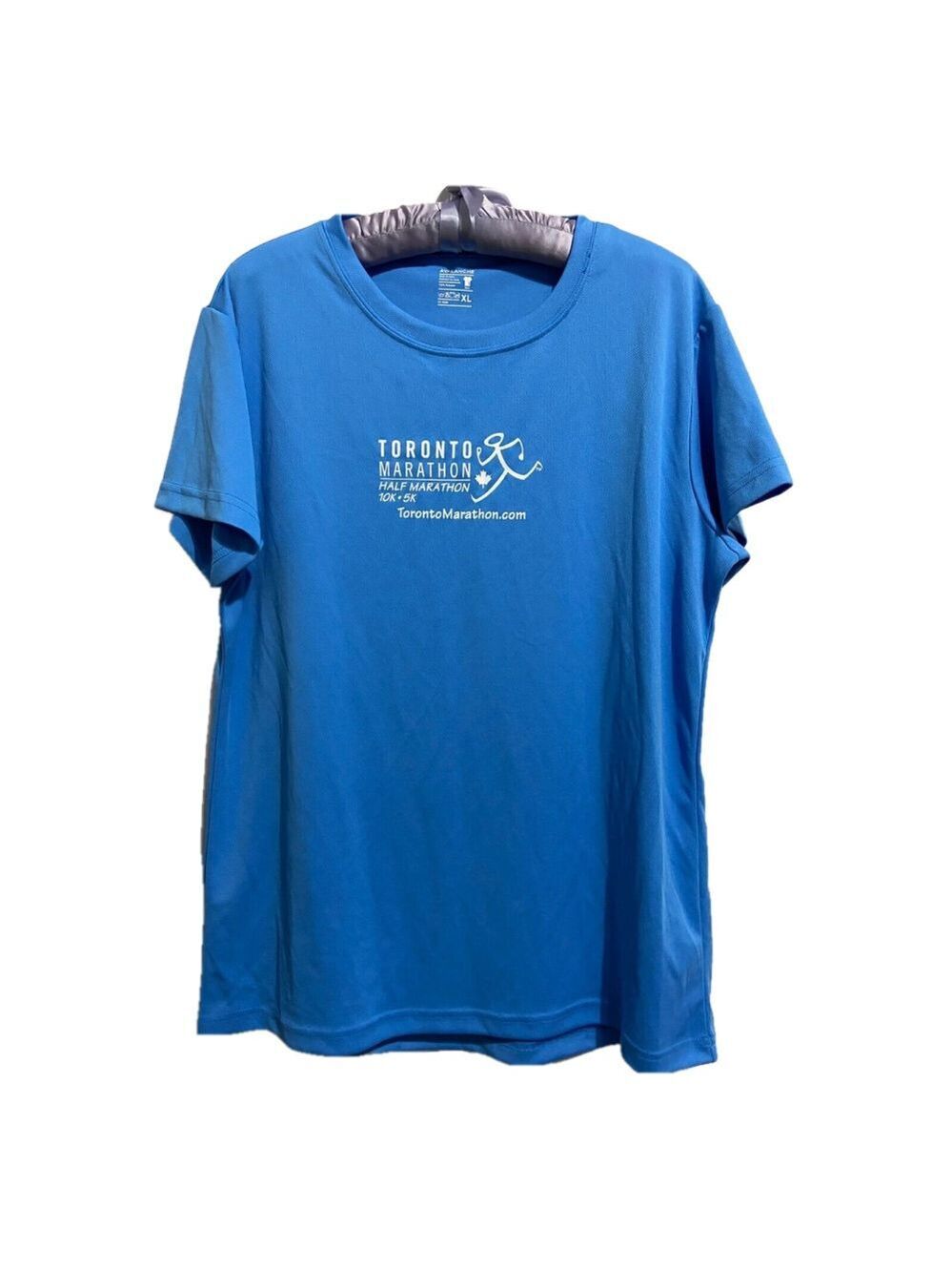 Avalanche Toronto Marathon 5K Women's Tee Size XL Blue